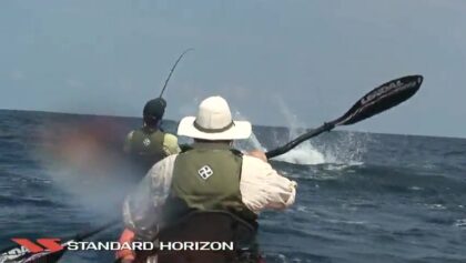 Marlin de 300 livres qui remorque un kayak sur près de 18km