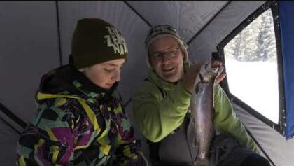 Pêche sur la glace à la Pourvoirie Domaine touristique
