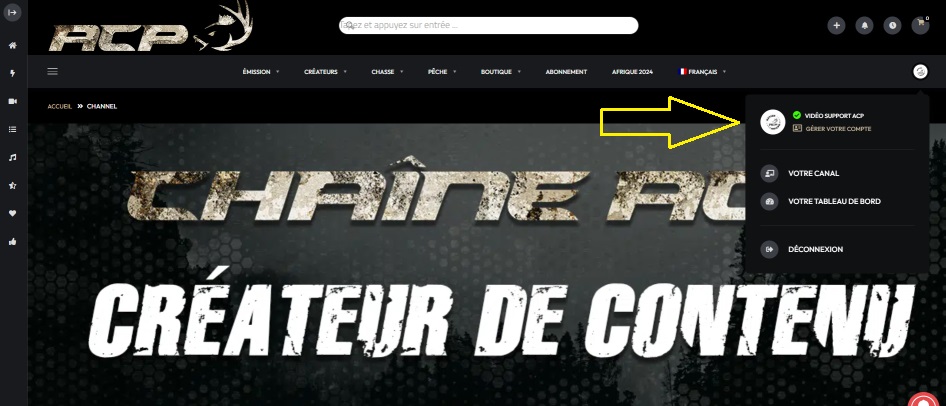 Créateur de contenu Chaîne ACP | Aventure Chasse Peche Orignal Chevreuil