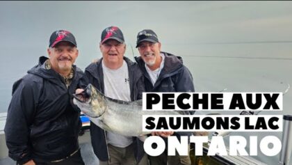 ON JASE de pêche aux saumons sur le lac Ontario