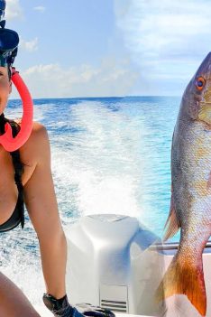 Pêche primitive au harpon aux Bahamas | HUGE Mutton Snapper (Catch Clean & Cook)