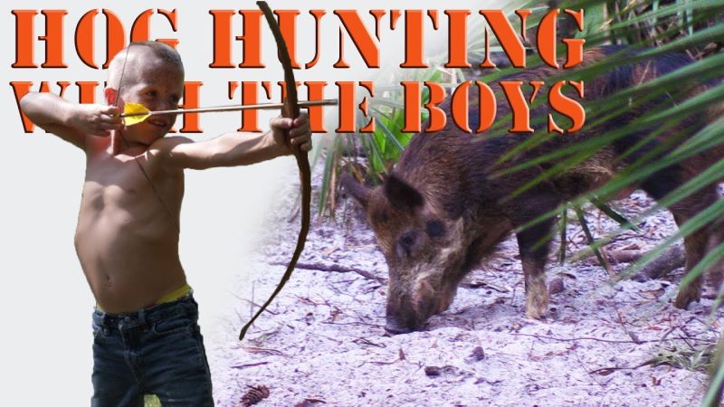 Chasse traditionnelle à l'arc, chasse au porc et pêche avec les garçons de Hayes