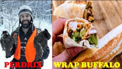 Wrap à la Perdrix Style Buffalo! - Grouse Buffalo Wraps